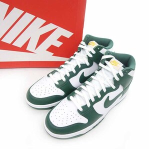 【特別価格】NIKE DUNK HI RETRO NOBLE GREEN ダンクハイ スニーカーの画像1