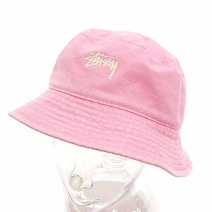 【特別価格】STUSSY Washed Stock Bucket Hat バケハ バケット ハット ピンク ユニセックスL/XL