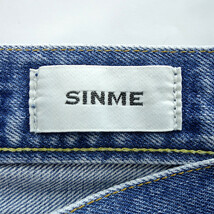 【特別価格】SINME ユーズド加工 デニム パンツ インディゴ レディース26_画像3