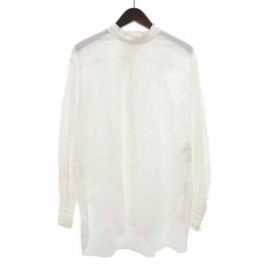 【特別価格】/THE SHINZONE 20AW HIGH NECK FRILL BL フリル ブラウス シャツ ホワイト レディース34