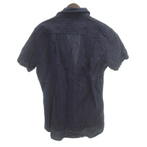 【特別価格】WJK 4841 cl16m half sleeve hook shirt シャツ ネイビー メンズXL_画像2