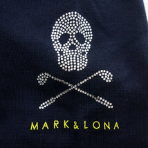 【特別価格】MARKLONA GOLF SKULL KNIT ラインストーン スカル ゴルフ ニット ネイビー メンズL_画像5