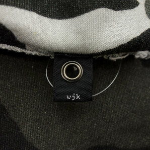 WJK cut-off sweat 迷彩 カモ カットオフ スウェット カットソー ブラック系 メンズXLの画像3