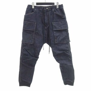 【特別価格】THE VIRIDI-ANNE 23SS DENIM JOGGER PANTS デニム ジョガー パンツ インディゴ メンズ2