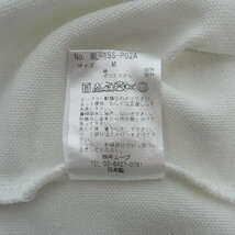 【特別価格】MARKLONA GOLF ゴルフ スカル ワッペン 半袖 ポロシャツ Tシャツ ホワイト メンズM_画像4