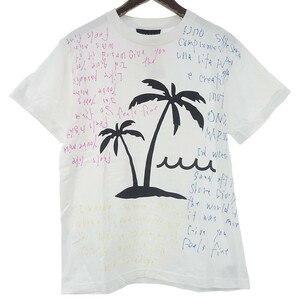 【特別価格】ACANTHUS muta MARINE Hand Graffiti Palm Tee Tシャツ ホワイト メンズM