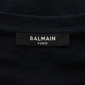 【PRICE DOWN】BALMAIN フロント ロゴ 半袖 プリント Tシャツ ブラック メンズLの画像3