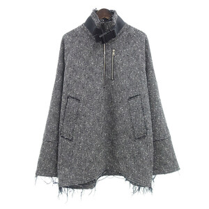 【PRICE DOWN】OUAT 009 META SMOCK MIX GRAY モック ジャケット グレー メンズ3