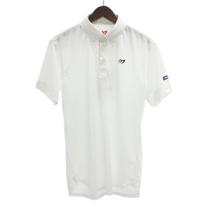 【特別価格】MASTER BUNNY EDITION GOLF ゴルフ ロゴ 刺繍 半袖 ポロシャツ Tシャツ ホワイト メンズ5