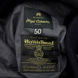 【特別価格】NIGEL CABOURN harris tweed MALLORY JACKET ウール ジャケット ネイビー メンズ50の画像3