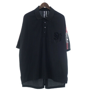 【特別価格】SWITCHBLADE 1801106 SWBLD LINE POLO SHIRT ポロ シャツ ブラック メンズM