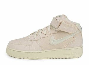 Stussy Nike Air Force 1 Mid "Fossil Stone" 27.5cm DJ7841-200