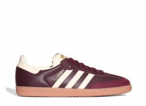 adidas Originals WMNS Samba OG "Maroon/Cream White/Gold Metallic" 24.5cm ID0477