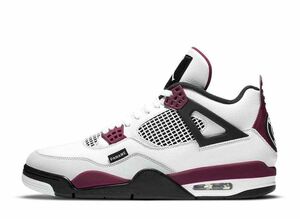 Paris Saint Germain Nike Air Jordan 4 Retro "White/Bordeaux/Neutral Gray" 30cm CZ5624-100