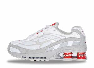 Supreme Nike Shox Ride 2 "White/Grey Fog-Flat Platinum" 26.5cm DN1615-100