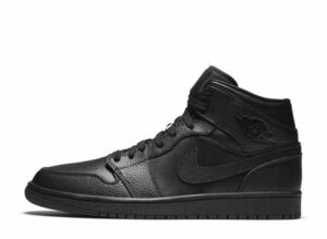 Nike Air Jordan 1 Mid "Triple Black" 25.5cm 554724-091