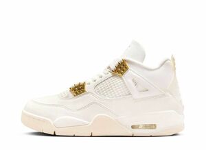 Nike WMNS Air Jordan 4 Retro &quot;White & Gold&quot; 25.5cm AQ9129-170