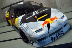  希少 Yokomo 『 FC3S RX-7 SAMURAI PROJECT 』Red bull / NFS仕様 フルペイント仕上げ 1/10サイズ 塗装済み 新品未走行 