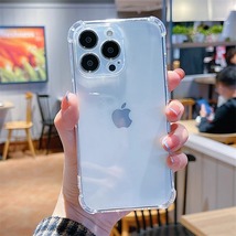 iPhone12mini ソフトケース クリアケース 画面保護 角落ち防御 一体型レンズ保護_画像6