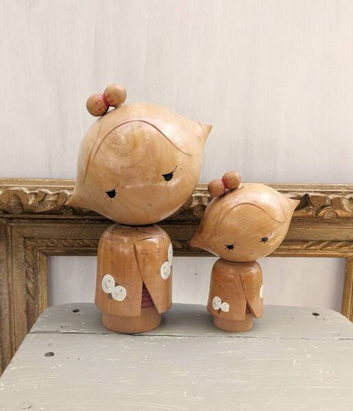 山岸梅好 こけし 胡蝶 昭和レトロ 民藝 レトロモダン こけし作家 民芸こけし KOKESHI DOLL ヴィンテージ