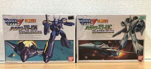 【中古組立済み】マクロス7 1/144 VF-17&VF11C2体セット　バンダイ　