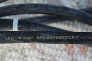 コンデンサー付きAcoustic Reviveアコースティックリバイブ/SPC-REFERENCEⅡスピーカーケーブル約1.2メートルの中古品です。