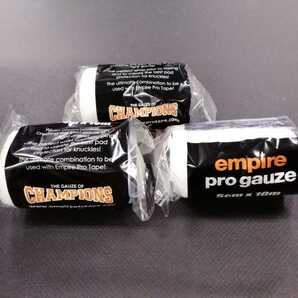 ★送料無料★Empire Progauze エンパイア プロガーゼ 5.0cm×10m 3本セット ボクシング MMA キック 格闘技 ハンドラップ バンテージ