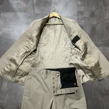 S ☆ 高級ラグジュアリー服 'イタリア製' PRADA プラダ 上下 セットアップ ストレッチ生地 スーツ ジャケット & パンツ size:46R 紳士服_画像8