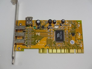 IEEE1394a extension card external 3 port inside part 1 port VIA*VT6306 installing PCI connection ②