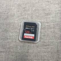 SanDisk Extreme PRO SDカード 128GB SDXC C10 UHS-I V30 読取最大200MB/s_画像1