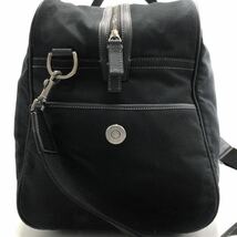 １円～【極美品・希少】COACH コーチ×LEXUSコラボ ボストンバッグ 2way ブラック ナイロン レザー 旅行かばん ショルダーバッグ レクサス_画像5