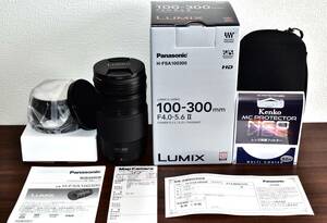 ほぼ未使用 LUMIX G VARIO 100-300mm F4.0-5.6 II H-FSA100300 後期型 保証有