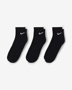 ナイキ SX7667 NIKE EVERYDAY CUSHION エブリデイ クッション ソックス 3足 靴下 ブラック メンズ