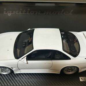 イグニッションモデル 1/18 VERTEX NISSAN SILVIA s14 WHITE BBS ignition model ベルテックス 日産 シルビア ホワイト IG3082の画像7