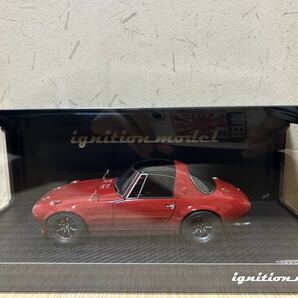 イグニッションモデル 1/18 TOYOTA SPORTS 800 NOB HACHI ver RED ignition model トヨタ スポーツ ノブハチ ヨタハチ レッドの画像1