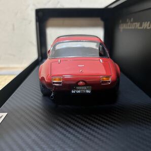 イグニッションモデル 1/18 TOYOTA SPORTS 800 NOB HACHI ver RED ignition model トヨタ スポーツ ノブハチ ヨタハチ レッドの画像8