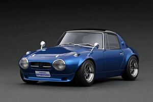 新品未使用　イグニッションモデル 1/18 TOYOTA SPORTS 800 NOB HACHI ber BLUE METALLIC トヨタ　スポーツ　ノブハチ　ヨタハチ　ブルー