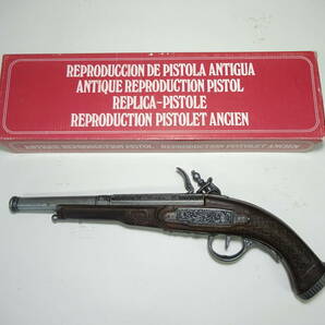 京都10★ REPLICA PISTOLE PEPRODUCCION DE PISTOLA ANTIGUA スペイン レプリカ ピストル ２個セット 箱付きの画像2