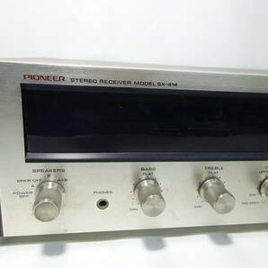 京都10★ PIONEER SX-414 STEREO RECEIVER レシーバー オーディオ機器 通電確認済み 現状品の画像3