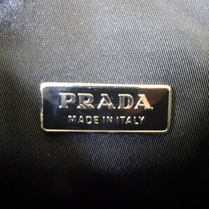 京都８★ 【１円スタート】PRADA プラダ ハンドバッグ 三角ロゴプレート ナイロン ブラック ホーボー ポーチの画像10