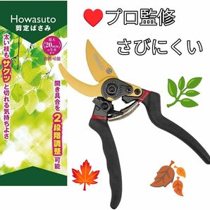 《 剪定ばさみ 枝切ばさみ 【造園のプロ監修】》 植木ばさみ 園芸用品 フッ素コーティング 錆びにくい ブラック★ザクッと切れる！