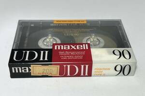 再値下げしました、【未使用・未開封品】カセットテープ ハイポジ 90分 maxell UDⅡ 未開封　ハイポジ　レトロ