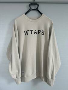 22SS WTAPS ACADEMY SWEATER LIGHT GRAY 02 M ダブルタップス アカデミー クルーネック　ライトグレー 西山