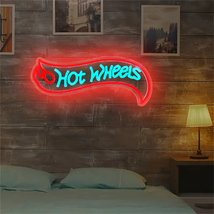 ネオンサイン HOT WHEELS ホットウィールLED看板 ムーンアイズ M2マシーン お洒落インテリア アメリカン雑貨 男の隠れ家 アメ車 雰囲気作り_画像4