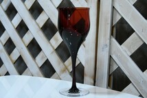 PL4BK32f ワイングラス 10客 口径6.5cm レッド 赤 酒器 ガラスコップ 洋食器 _画像5