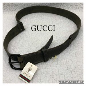 GUCCIオールドグッチ　レディース　ヴィンテージレザー ベルト　70サイズ　未使用品