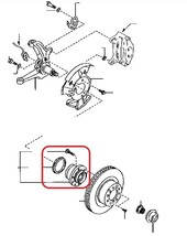 新品未使用 純正 マツダ RX-7 FD3S RX7 2000/09 - フロント アクスルハブ ベアリング サスペンション ミレーニア M0093-1_画像2