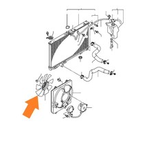 三菱 ミツビシ ランサー エボリューション 9 Ⅸ CT9A ランエボⅨ 新品 純正 クーリングファン ラジエーター ファン 電動 B0045-2_画像2