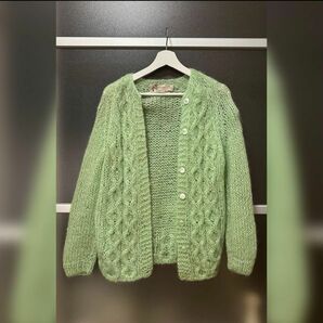  vintage limegreen knit 
