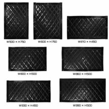 トラック 泥除け マット マッドフラップ 600mm×750mm 60cm×75cm ブラック×ブラック 黒縁 黒フチ 泥よけ マッドガード_画像6